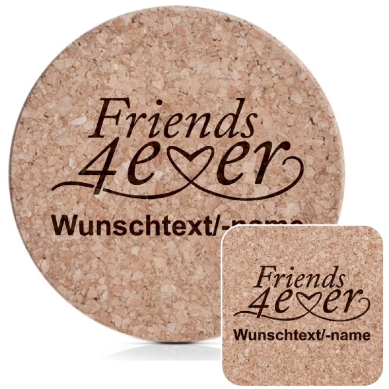 Untersetzerset Friends 4 ever