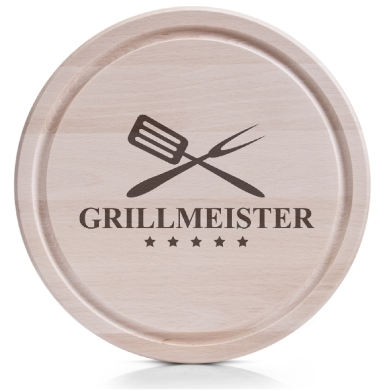 Brotzeitbrett rund Grillmeister