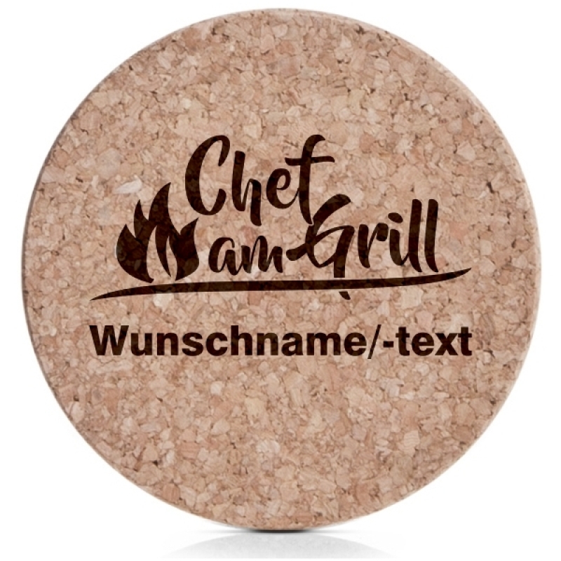 Untersetzerset Chef am Grill