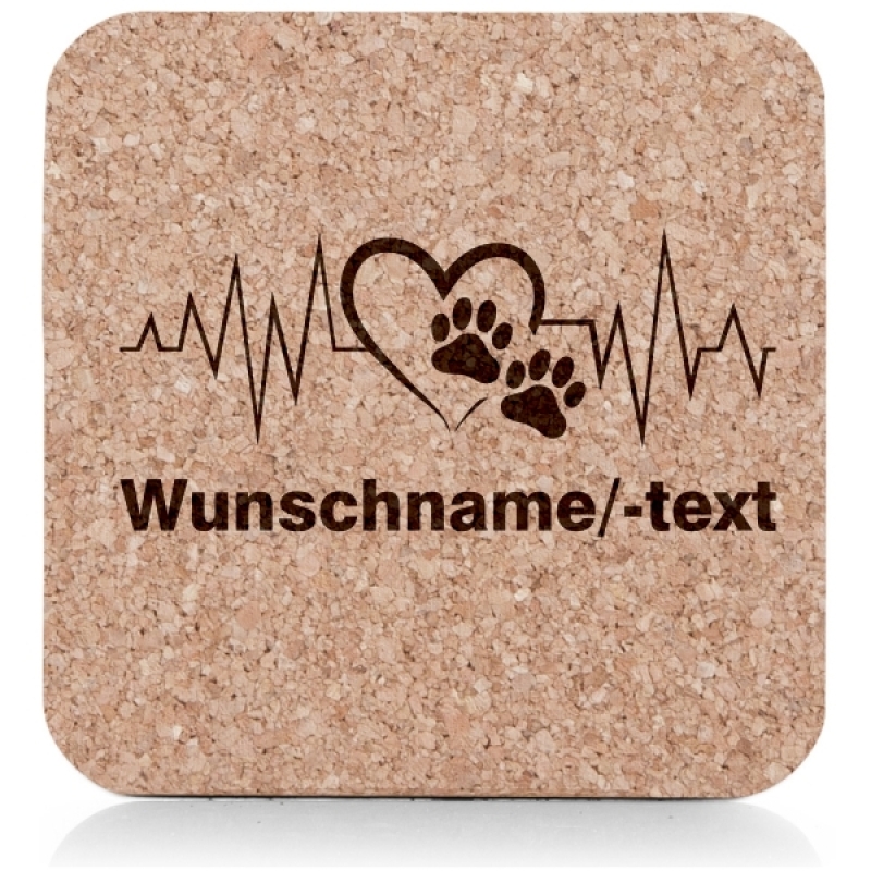 Untersetzerset Katzenpfote