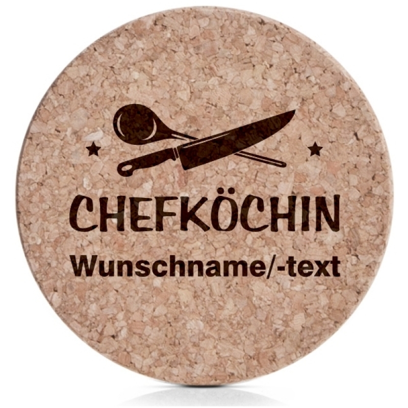 Untersetzerset Chefköchin