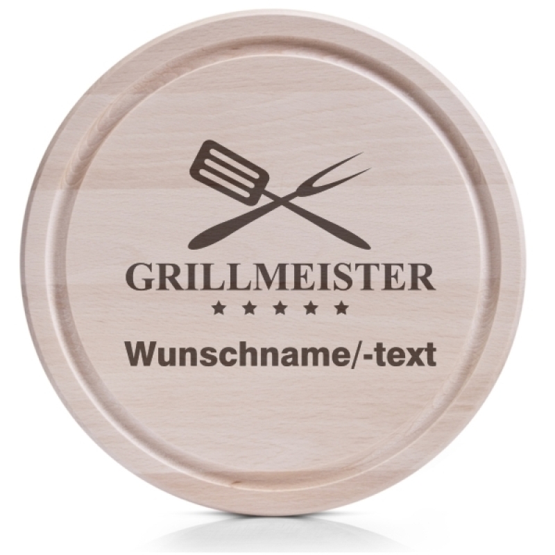 Brotzeitbrett rund Grillmeister