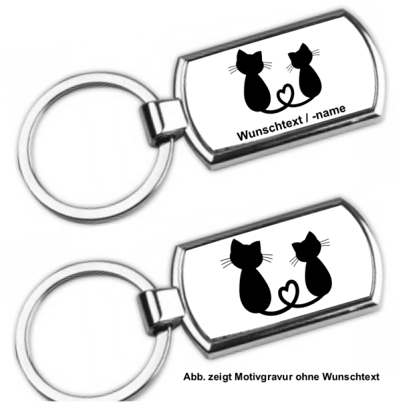 Schlüsselanhänger Katzenliebe